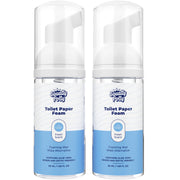 Squatty Potty Toilet Tissue Paper Foam Instant Wet Wipe Alternative - 2 Pack, 50 ml, 1.69 Fl Oz