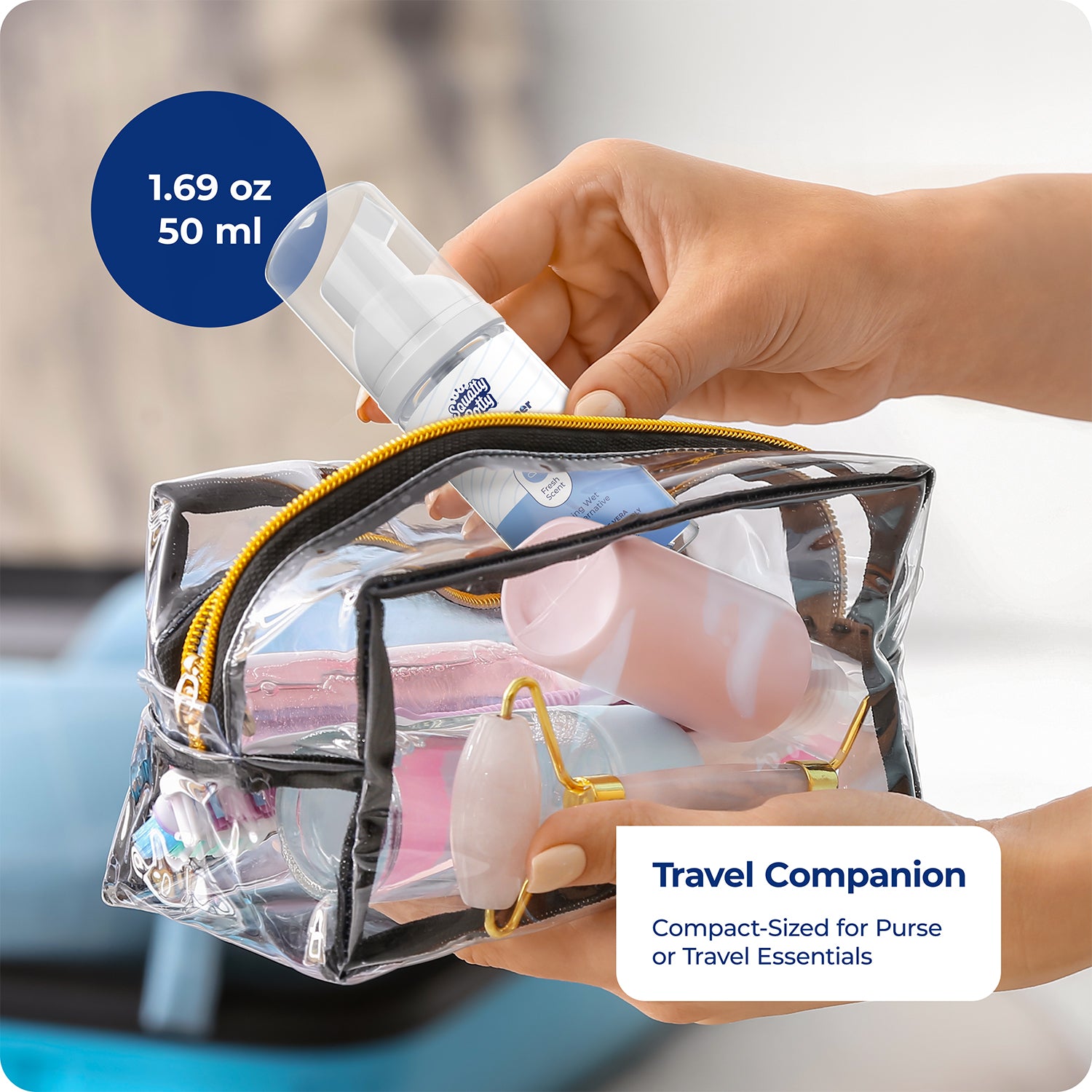 Squatty Potty Toilet Tissue Paper Foam Instant Wet Wipe Alternative - 2 Pack, 50 ml, 1.69 Fl Oz